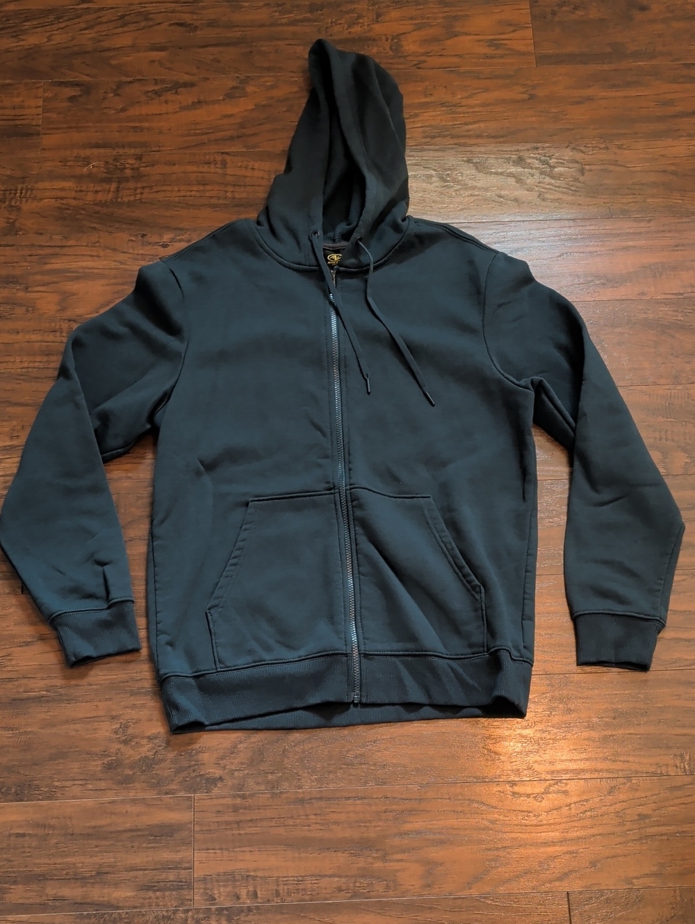 Athletic Works Teal Green Full-Zip Hooded Sweater